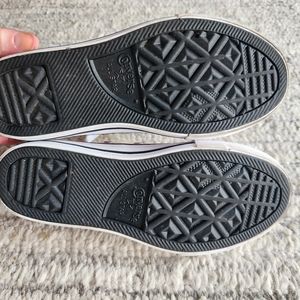 Girls Pink Glitter Converse